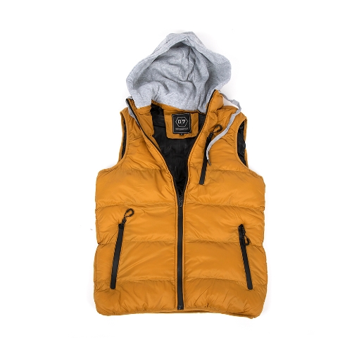 Picture of Mens Puffer Vest Hooded, Yellow