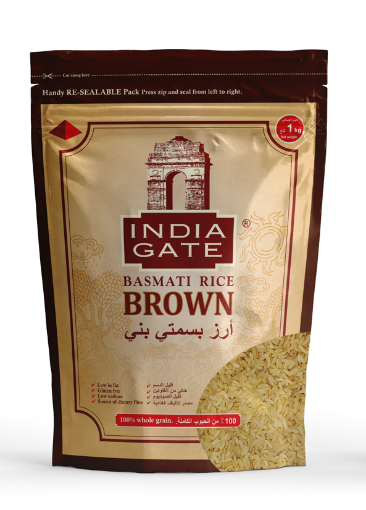Picture of India Gate – Basmati Rice Brown – Poly 1Kg