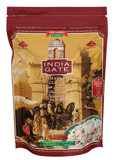 Picture of India Gate – Basmati Rice – Classic Supreme – Poly 2 Kg