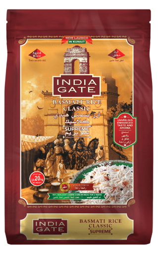 Picture of India Gate – Basmati Rice – Classic Supreme – Poly 20 Kg