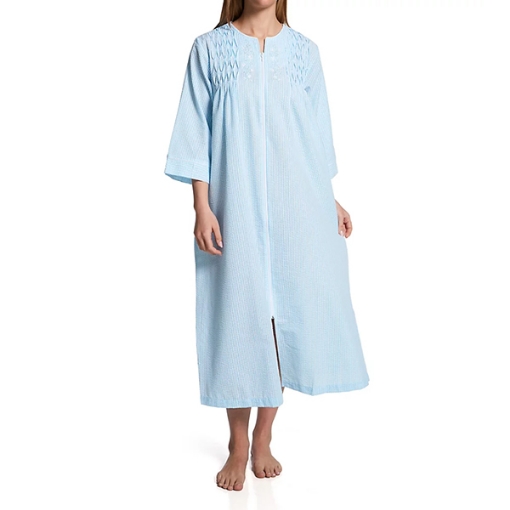 Picture of Miss Elaine Long Gown Long Sleeve - MISE862612UT - Blue/White Stripe