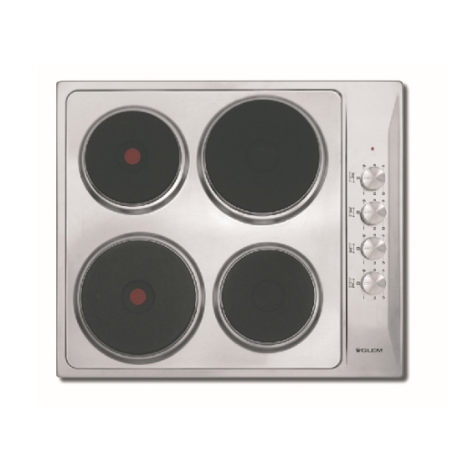 Picture of Glemgas Electric Hob 4 Plates 60cm GLGTL640IX - Stainless Steel