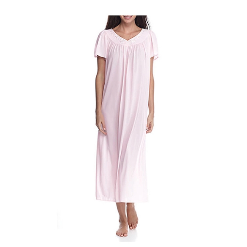 Picture of Miss Elaine Long Gown Short Sleeve-MISE50809UT, Pink