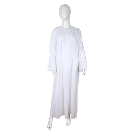 Picture of Angle Wear Gown Long Sleeve-RE23-38-B, White