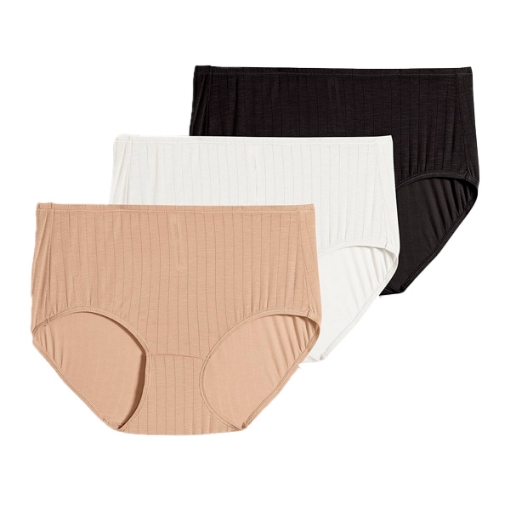 Picture of Jockey Supersoft Breathe Classic Fit Brief 3pcs,10010180, Black / Light / Ivory
