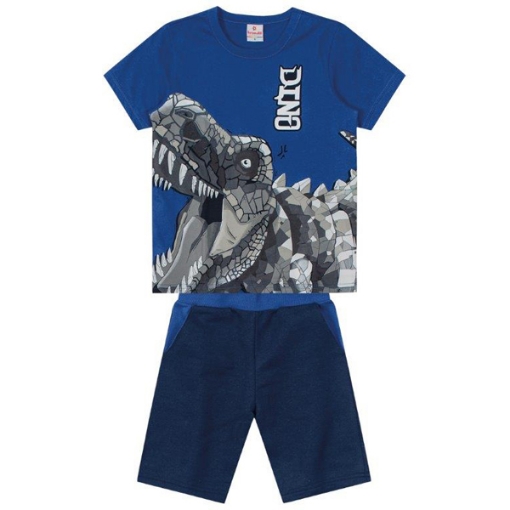 Picture of Set With Brandili Dinosaur Print, 10027275, Blue