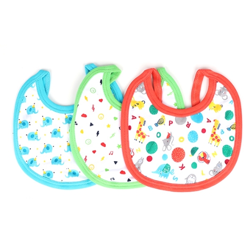 Picture of Action kids Baby Bibs Pack of 3,10021618, Assorted