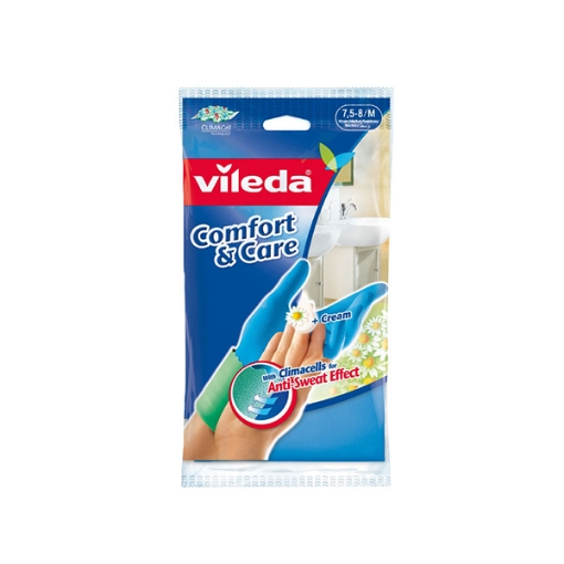 Picture of Vileda Comfort & Care Durable Gloves Medium Size