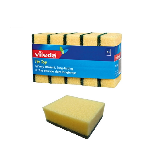 Picture of Vileda Tip Top Med Foam Scourer 5Pcs