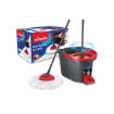 Picture of Vileda Easy Wring & Clean spin mop & bucket set with foot pedal l  Telescopic Handle 85 – 123 cm l Floor mop with spinning wringer l 2in1 Microfibre mop head l