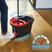 Picture of Vileda Easy Wring & Clean spin mop & bucket set with foot pedal l  Telescopic Handle 85 – 123 cm l Floor mop with spinning wringer l 2in1 Microfibre mop head l