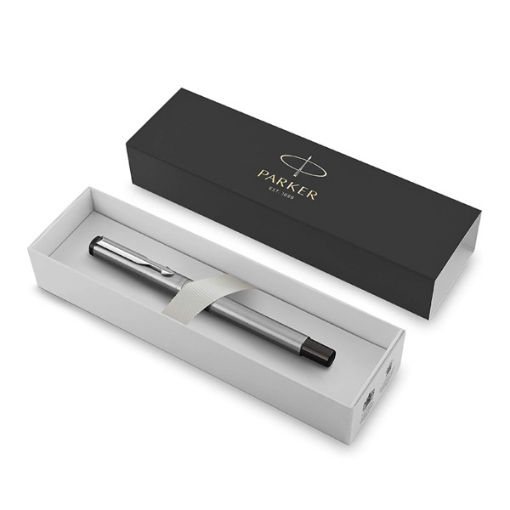 Picture of Parker Vector Medium Stainless Steel With Chrome Trim Point Rollerball