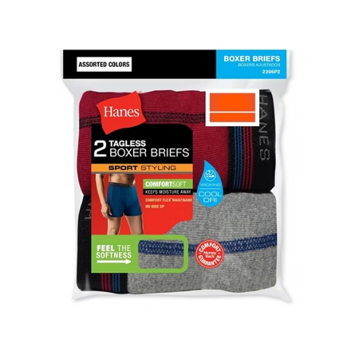 Picture of Hanes Pack of 2 Boxer Brief, 10022311, Assorted