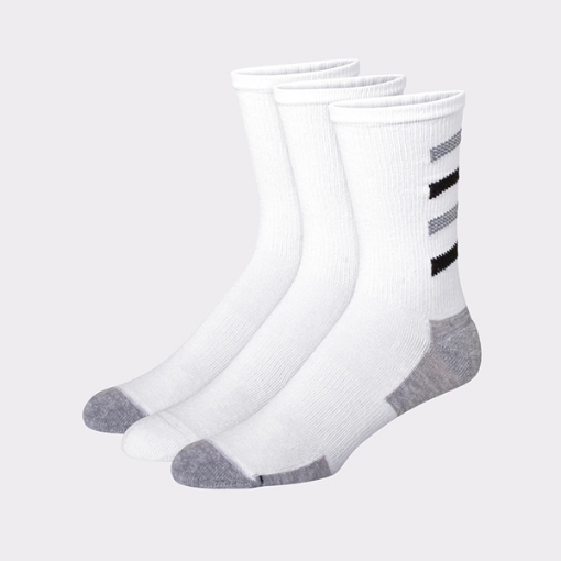 Picture of Hanes Pack of 3 Socks Crew , 10032895, White