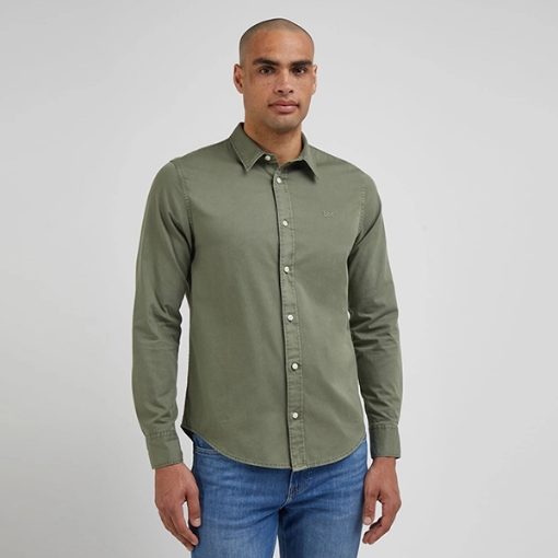 Picture of Lee Shirt Long Sleeve, 10031374, Olive Grove