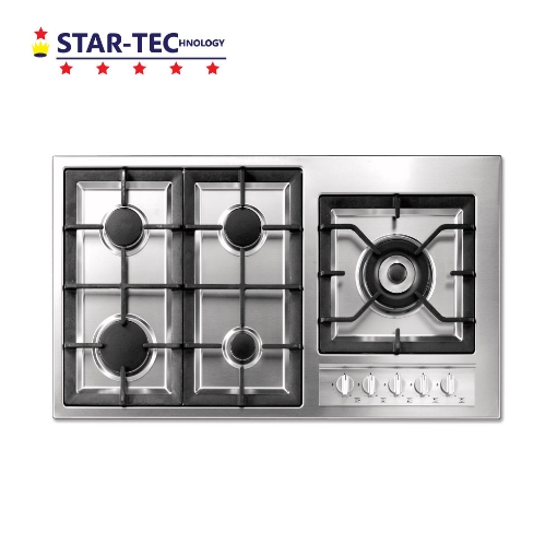 Picture of Startec Built-In Gas Hob 90cm, STSH9G5VC/S BOX - Stainless Steel