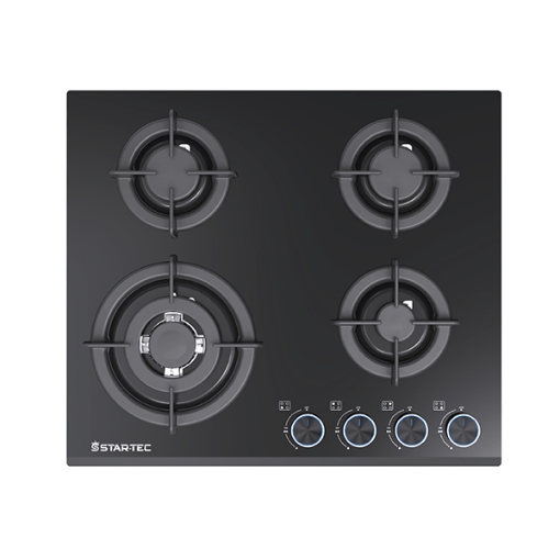 Picture of Startec Built-In Gas Hob 60cm, G4623GCPIL - Black Glass