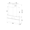 Picture of Startec Built-In Hood 90cm, WH0590F29D8W8 - Black Glass Design