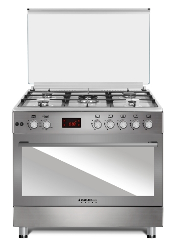 Picture of Startec Gas Cooker 5 Burners 90X60cm, TSF90 - Inox